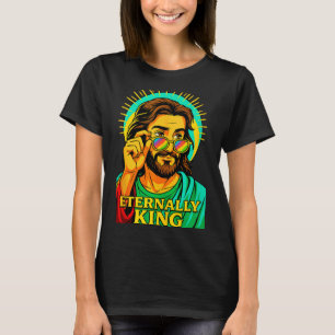 Camiseta Eternamente Rei Jesus Cristão Anime Manga Po