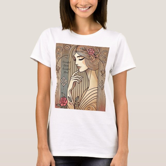 Camiseta Eterno elegante Lady Vintage (Frente)