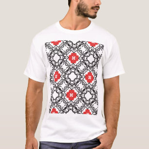 Camiseta Eterno Floral Vintage: Clássico sem costura