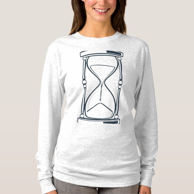 Camiseta Eterno Momentos do  Design de Hourglass" (Frente)
