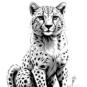 Camiseta Eterno Sprint de Cheetah: Velocidade e Sobrevivênc