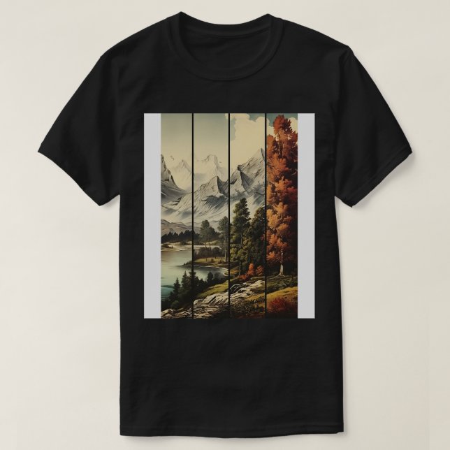 Camiseta Eternos Visualizam arte estética de vinda (Frente do Design)