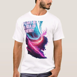 Camiseta Étero Elétrico - Flutuar num mar de energia