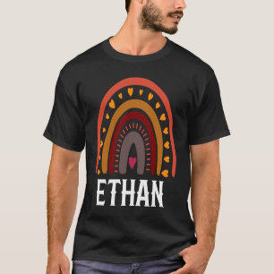 Camiseta Ethan Colorful Rainbow men rapaz ideia do nome do