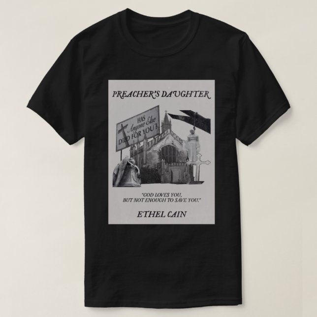 Camiseta Ethel Cain Preaching (Frente do Design)
