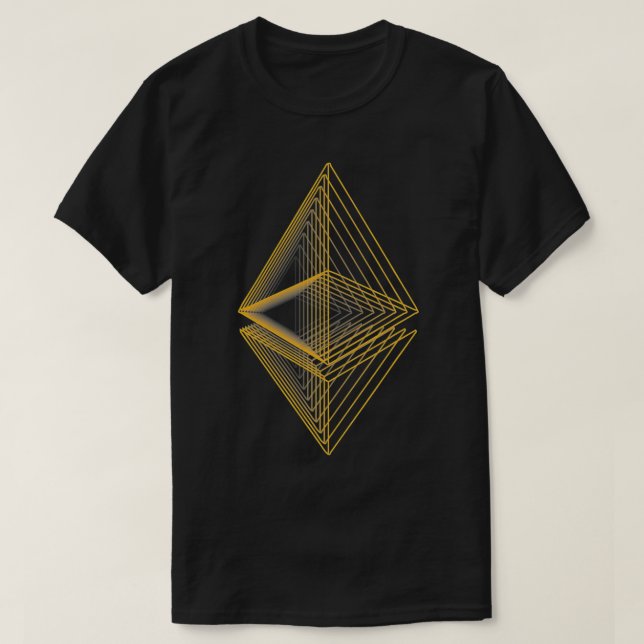 Camiseta Ether Digital Money Logo HODL BTC Crypto Crypto (Frente do Design)