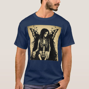 Camiseta Ethereal Fada Gótico Estética de Arte Sombrio Grun