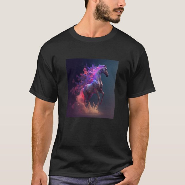 Camiseta Ethereal Horse Horseback Riding Trail Riding Loves (Frente)