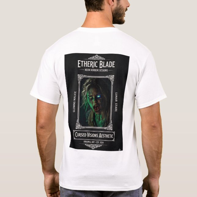 Camiseta Etheric Blade Neon Horror (Verso)