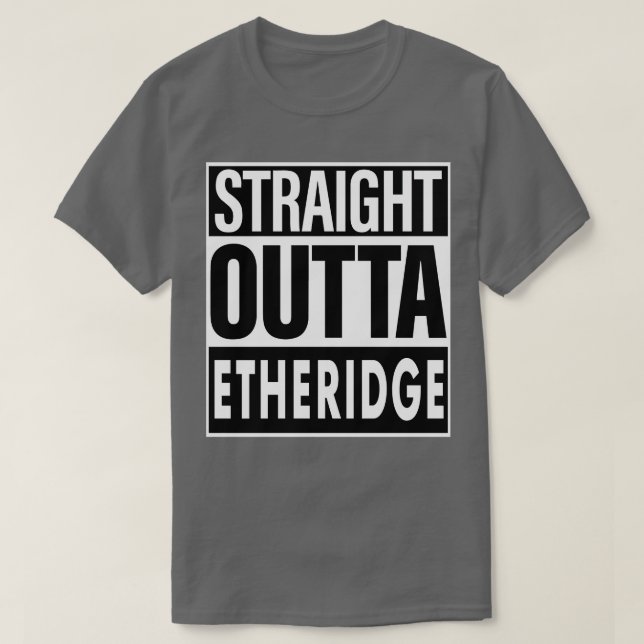 Camiseta Etheridge Name Hetero Outta Etheridge (Frente do Design)