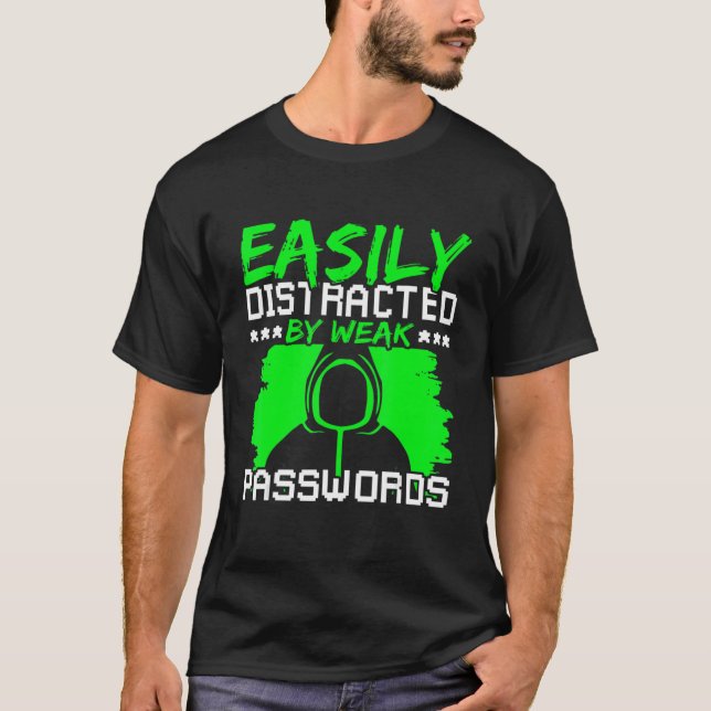 Camiseta Ethical Hacking Cyber Security Expert & White Hat  (Frente)