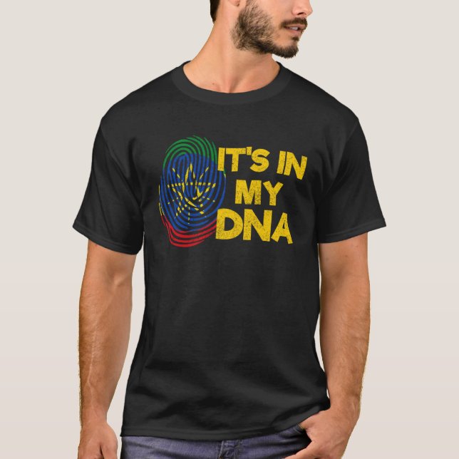 Camiseta Ethiopia Ethiopian DNA Africa Flag Proud Love Mela (Frente)