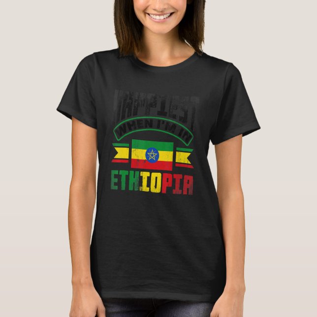Camiseta Ethiopia Ethiopian Happiest When Im In Ethiopia (Frente)