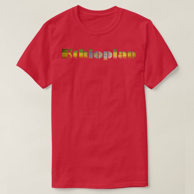 Camiseta Ethiopian Pride (Frente do Design)