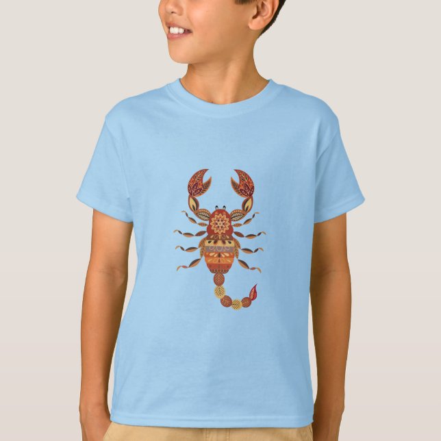 Camiseta Ethnic Floral Scorpion (Frente)