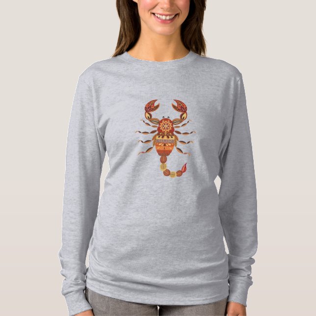 Camiseta Ethnic Floral Scorpion (Frente)