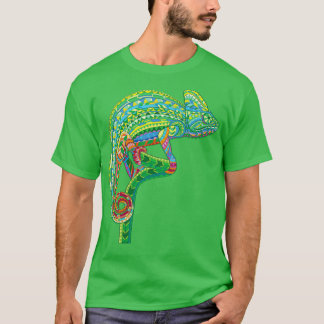 Camiseta ETHNIC MYSTIC IGUANA ROYAL COLOR MANDALA Triblend