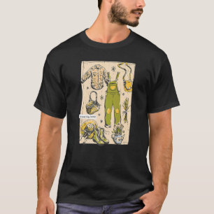 Camiseta Ética Goblincore Natural Jarden Plantas Bonitas