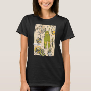 Camiseta Ética Goblincore Natural Jarden Plantas Bonitas