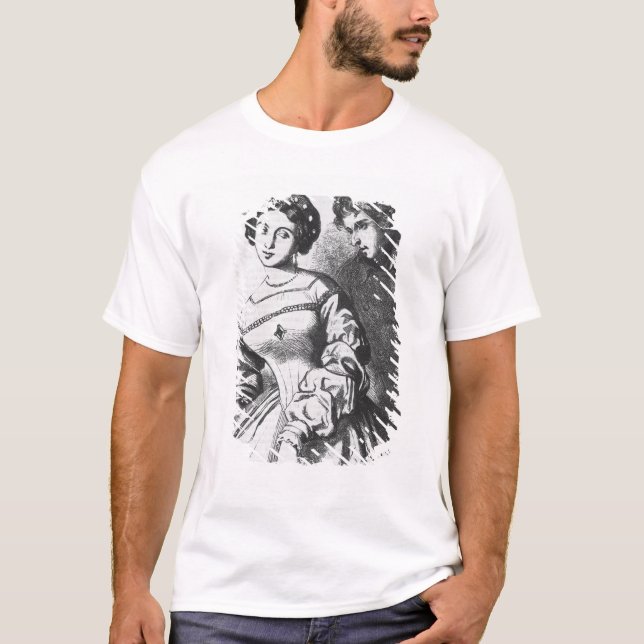 Camiseta Etienne Lousteau que fala a uma atriz (Frente)