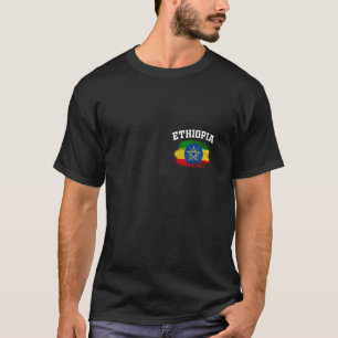 Camiseta Etiópia África Bandeira Etíope Addis Ababa Vacatio