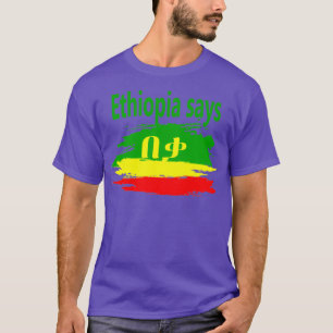 Camiseta Etiópia diz BekaNomore