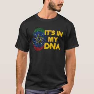 Camiseta Etiópia DNA Etíope África Bandeira Orgulho Amor Me