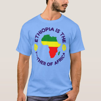 Camiseta Etiópia é a mãe de África Uhuru Kenyatta
