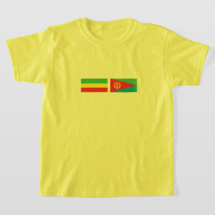 Camiseta Etiópia Eritreia Flags