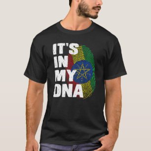 Camiseta Etiópia: Está na minha impressão digital etíope do