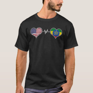 Camiseta Etiópia Etiópia Bandeira África Proud DNA American