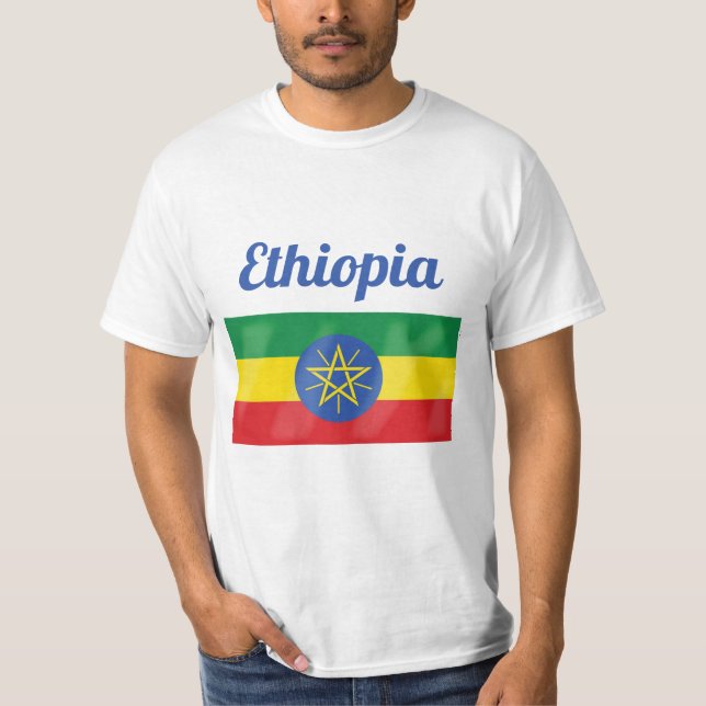 Camiseta Etiópia Flag T-Shirt (Frente)