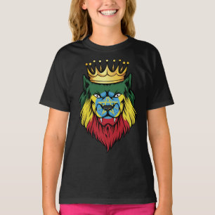 Camiseta Etiópia Lion King Flag