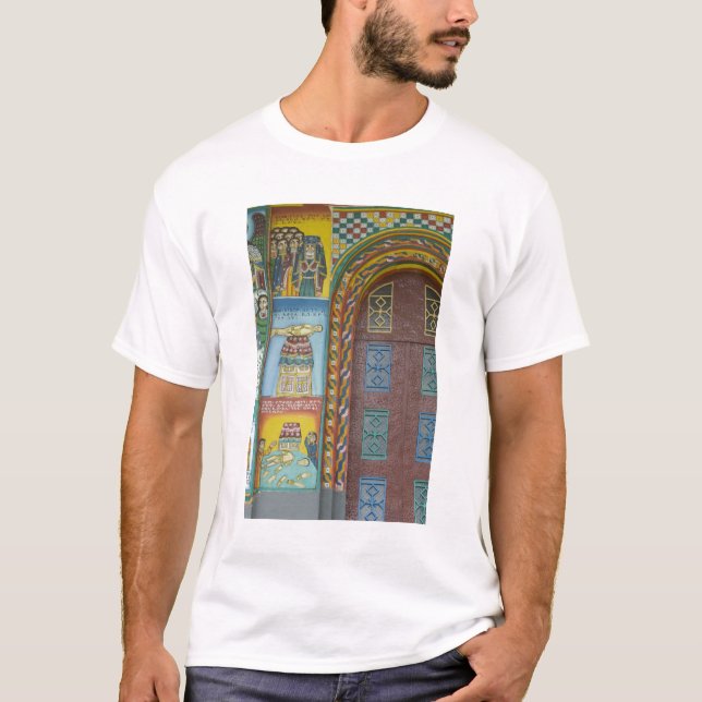 Camiseta Etiópia:  Região de Tigray, Axum, Igreja Cristo, (Frente)