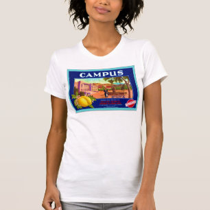 Camiseta Etiqueta da caixa da fruta do vintage do ~ dos