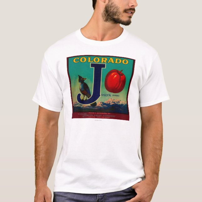 Camiseta Etiqueta da caixa de Joslyn Apple (Frente)