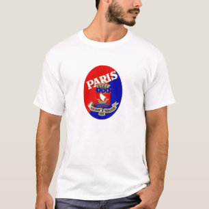 Camiseta Etiqueta de Bagagem de Paris de 1925
