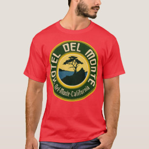 Camiseta Etiqueta de Bagagem Del Monte California Hotel Def