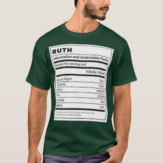 Camiseta Etiqueta de Comida engraçada Ingredientes feminino
