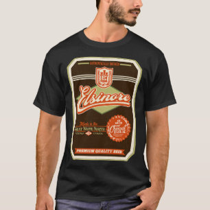 Camiseta Etiqueta de Dificuldade da Cerveja ELSINORE