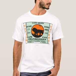 Camiseta Etiqueta de marca dos arandos de Eatmor do leão d
