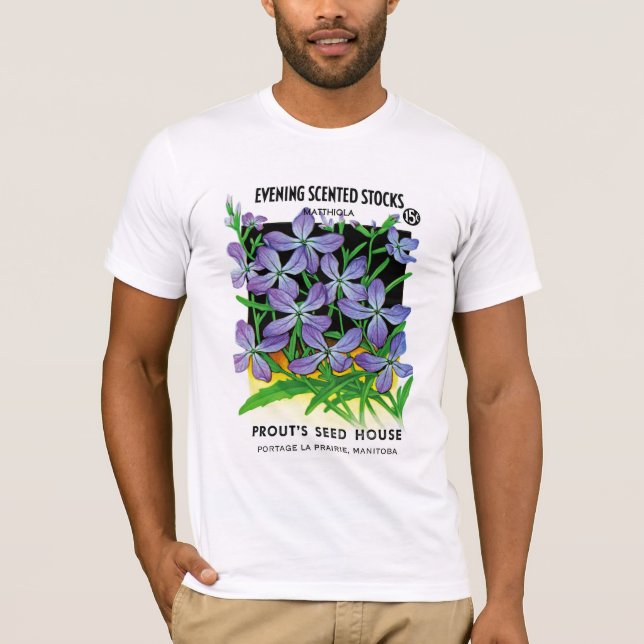 Camiseta Etiqueta de Pacote de Sementes de Existências Cens (Frente)
