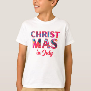 Camiseta Etiqueta de Presente NATAL EM JULHO