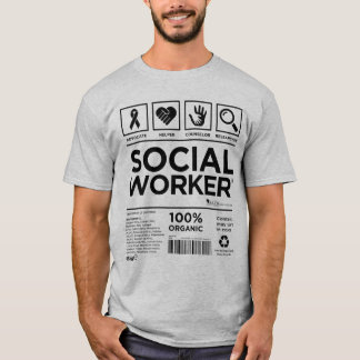 Camiseta Etiqueta de Trabalhador Social