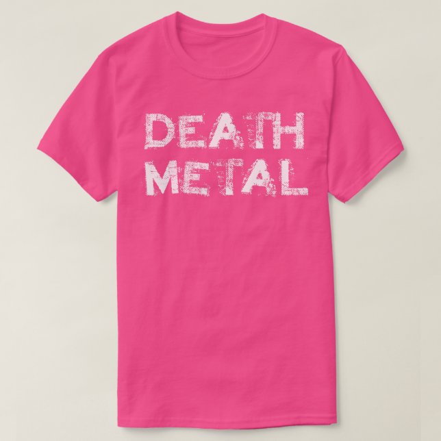 Camiseta Etiqueta Death Metal (Frente do Design)