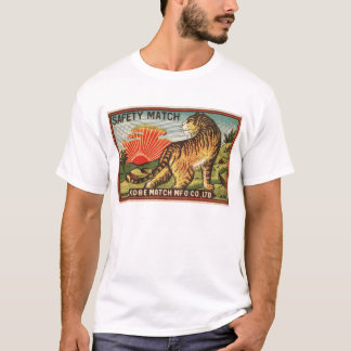 Camiseta Etiqueta do fósforo de segurança do vintage -
