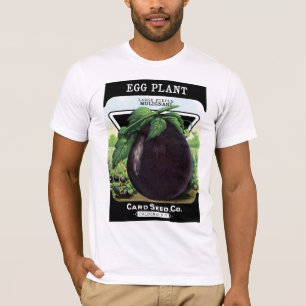Camiseta Etiqueta do pacote da semente da beringela