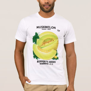 Camiseta Etiqueta do pacote da semente do Muskmelon