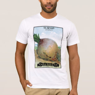 Camiseta Etiqueta do pacote da semente do nabo