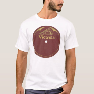 Camiseta Etiqueta do registro de Victrola - vazio